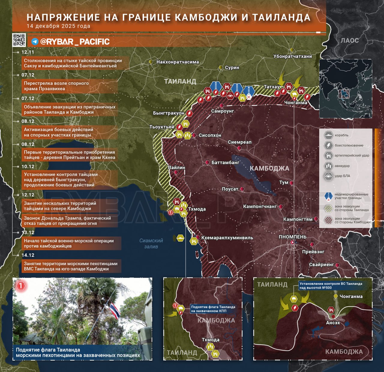 Пока не добились целей. О седьмом дне тайско-камбоджийского противостояния
